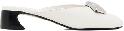 3.1 Phillip Lim 35mm Low Crescent Heel In An110 Ant. White