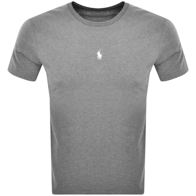 Shop Ralph Lauren Crew Neck Logo T Shirt Grey
