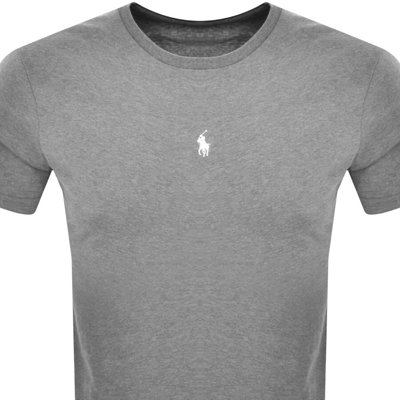 Shop Ralph Lauren Crew Neck Logo T Shirt Grey