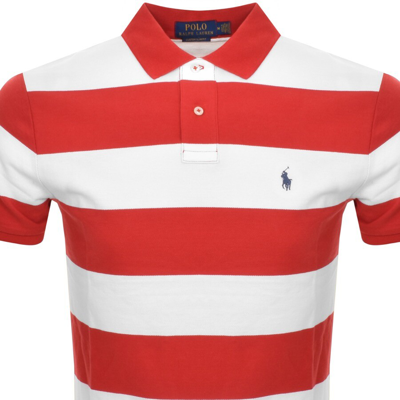 Shop Ralph Lauren Striped Polo T Shirt Red