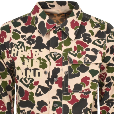 Billionaire Boys Club Camo Overshirt Beige In Beige