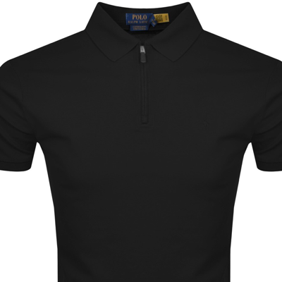 Shop Ralph Lauren Slim Fit Polo T Shirt Black