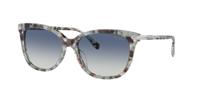 Coach Woman Sunglass Hc8378u Cl926 In Blue Gradient