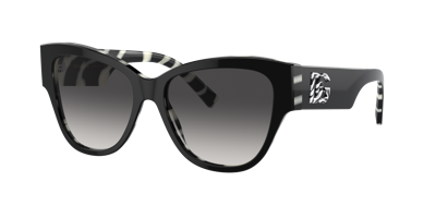 Dolce & Gabbana Dolce&gabbana 54mm Gradient Butterfly Sunglasses In Grey