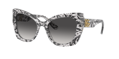 Dolce & Gabbana Dolce And Gabbana Grey Gradient Butterfly Ladies Sunglasses Dg4405 32878g 53 In Grey Gradient Black
