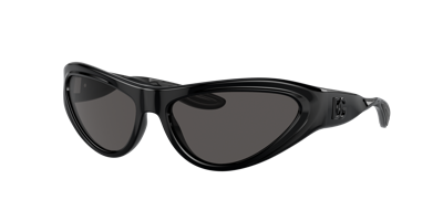 Shop Dolce & Gabbana Dolce&gabbana Unisex Sunglass Dg6190 In Dark Grey