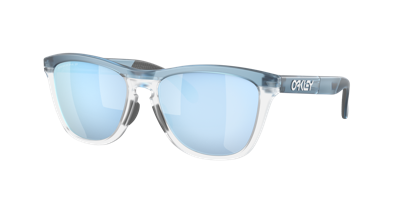 Shop Oakley Unisex Sunglasses Oo9284a Frogskins™ Range (low Bridge Fit) In Prizm Deep Water Polarized