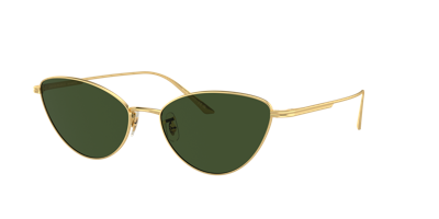 Shop Oliver Peoples Woman Sunglass Ov1328s 1998c In Green