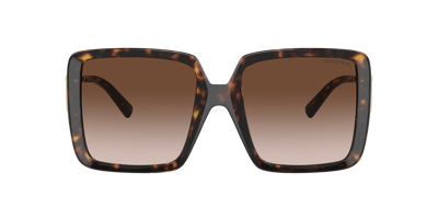 Shop Tiffany & Co . Woman Sunglass Tf4212u In Brown Gradient