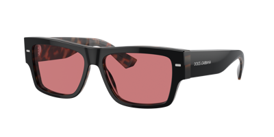 Dolce & Gabbana Dg4451 34177n In Purple Brown