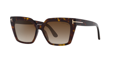 Tom Ford Women's Winona Sunglasses, Gradient Tr001637 In Brown Gradient