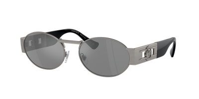 Shop Versace Unisex Sunglass Ve2264 In Grey Mirror Silver