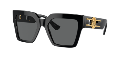 Versace Medusa Acetate Butterfly Sunglasses In Dark Grey