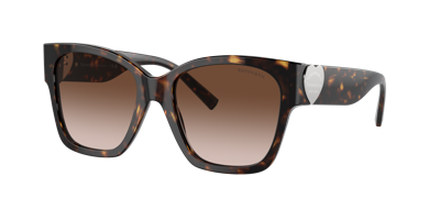 Shop Tiffany & Co . Woman Sunglasses Tf4216f In Brown Gradient
