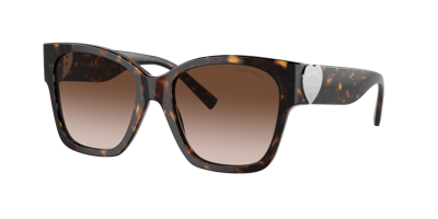 Tiffany & Co 54mm Gradient Square Sunglasses In Brown Gradient
