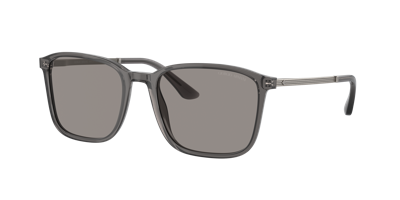 Shop Giorgio Armani Man Sunglass Ar8197 In Photocromatic Grey