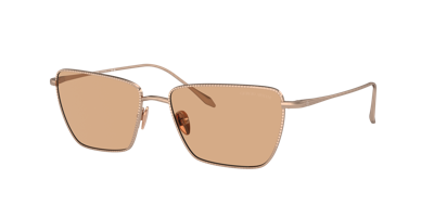 Shop Giorgio Armani Woman Sunglass Ar6153 In Light Brown