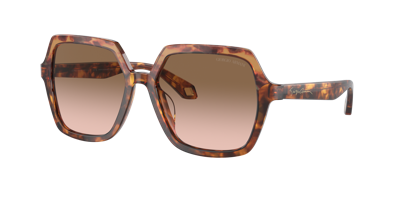 Giorgio Armani Tortoiseshell-effect Square Frame Sunglasses In Brown Gradient