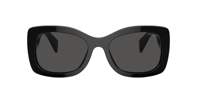 Shop Prada Woman Sunglasses Pr A08s In Dark Grey