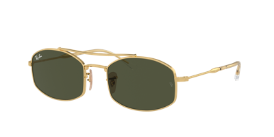 Ray Ban Square-frame Tinted-lenses Sunglasses In Green