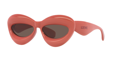Shop Loewe Woman Sunglass Fashion Show Inflate Lw40097i In Brown