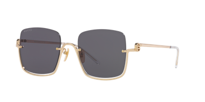 Gucci Oversized-sonnenbrille Mit Gg In Grey