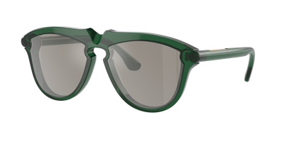 Shop Burberry Man Sunglasses Be4417u In Light Grey Mirror Silver