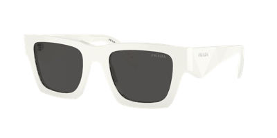 Prada Square Frame Sunglasses Sunglasses In White