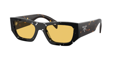 Prada Unisex Sunglasses Pr A01s In Yellow
