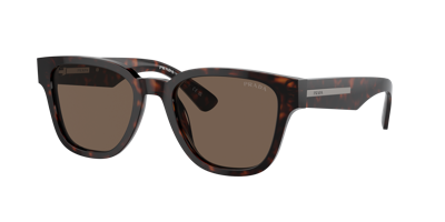 Shop Prada Man Sunglass Pr A04s In Brown