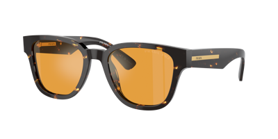 Prada Logo Sunglasses In Yellow Polar