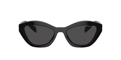 Shop Prada Woman Sunglasses Pr A02sf In Dark Grey