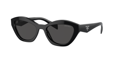 Shop Prada Woman Sunglasses Pr A02sf In Dark Grey