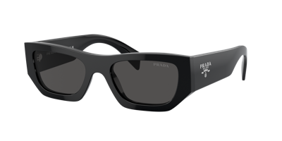 Prada Geometrische Sonnenbrille In Dark Grey