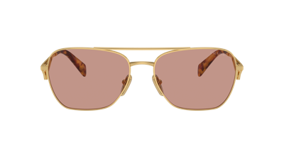 Shop Prada Woman Sunglasses Pr A50s In Dark Violet