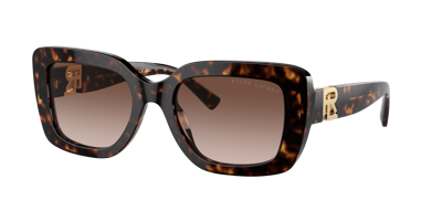 Shop Ralph Lauren Woman Sunglass Rl8217u The Nikki In Gradient Brown