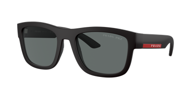 Shop Prada Linea Rossa Man Sunglass Ps 01zs In Dark Grey Polar