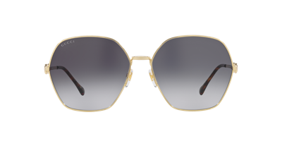 Shop Gucci Woman Sunglass Gg1335s In Grey