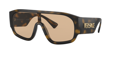 Versace Woman Sunglass Ve4439 In Light Brown