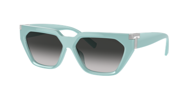 Shop Tiffany & Co . Woman Sunglass Tf4205u Steve Mcqueen In Grey Gradient