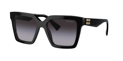 Miu Miu Womens Black Mu 10ys Glimpse Acetate Sunglasses In Gradient Grey