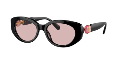 Shop Swarovski Woman Sunglasses Sk6002 In Pink
