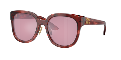 Shop Miu Miu Woman Sunglass Mu 01zs In Bordeaux