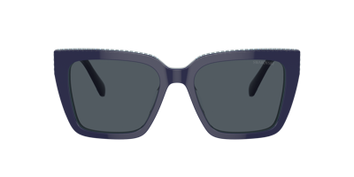 Shop Swarovski Woman Sunglasses Sk6013 In Dark Grey