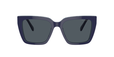 Shop Swarovski Woman Sunglass Sk6013 In Dark Grey