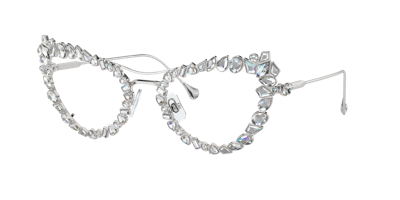 Shop Swarovski Woman Sunglasses Sk7011 In Blue Light Filter Lens