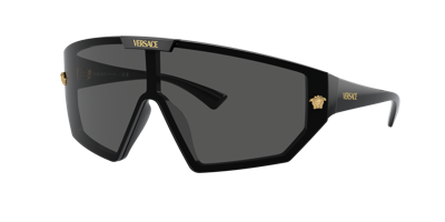 Versace Injected 0ve4461 Sunglasses In Dark Grey,mirror Gold