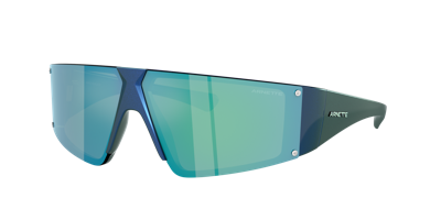 Shop Arnette Man Sunglasses An4332 Saturnya In Light Green Mirror Blue