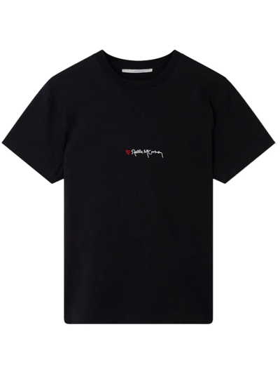 Shop Stella Mccartney Iconics Love T-shirt In Black