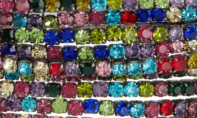 Shop Tasha Set Of 12 Crystal Stretch Bracelets In Pink Multi